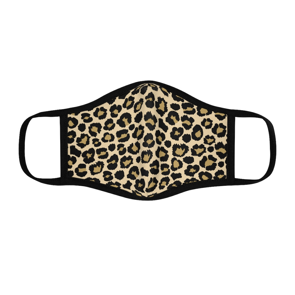Fitted Polyester Face Mask Leopard - Lovely X Honey