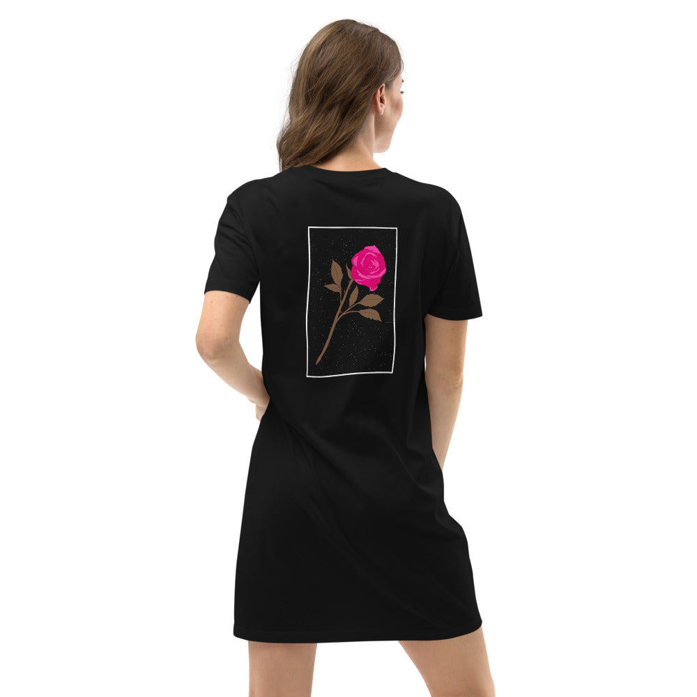 Organic cotton t-shirt dress Rose - Lovely X Honey