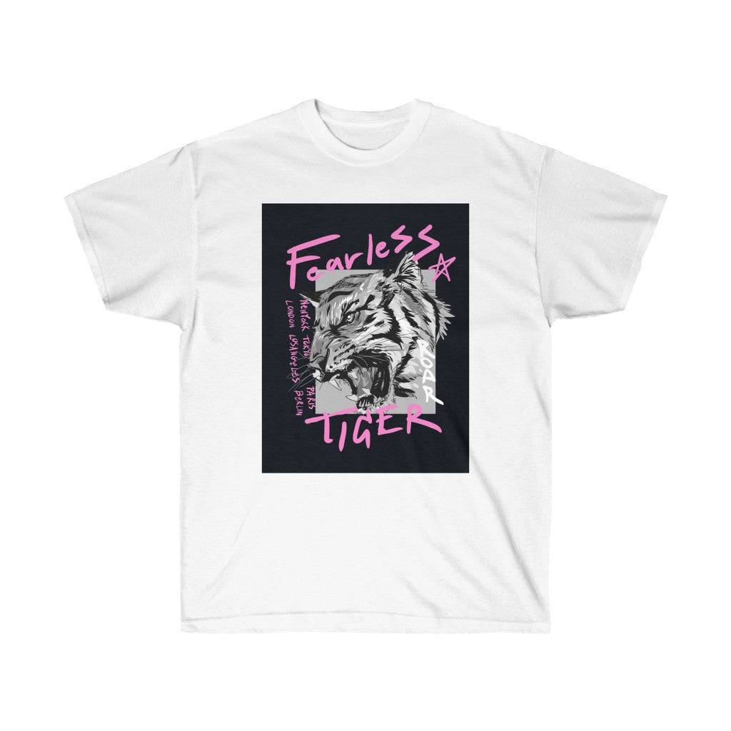 Unisex Ultra Cotton Tee Fearless Tiger - Lovely X Honey