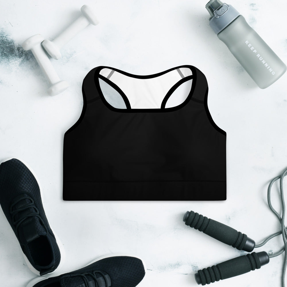 Padded Sports Bra Black - Lovely X Honey