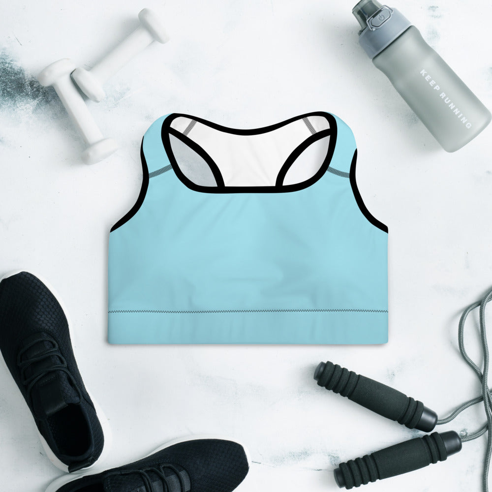 Padded Sports Bra Blue - Lovely X Honey