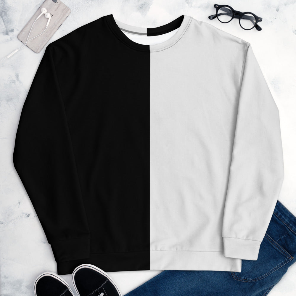 Unisex Sweatshirt Fiftyfifty Black/White - Lovely X Honey