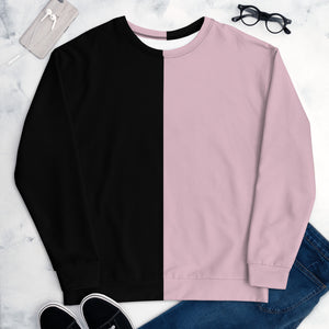 Unisex Sweatshirt Fiftyfifty Black/Pink - Lovely X Honey