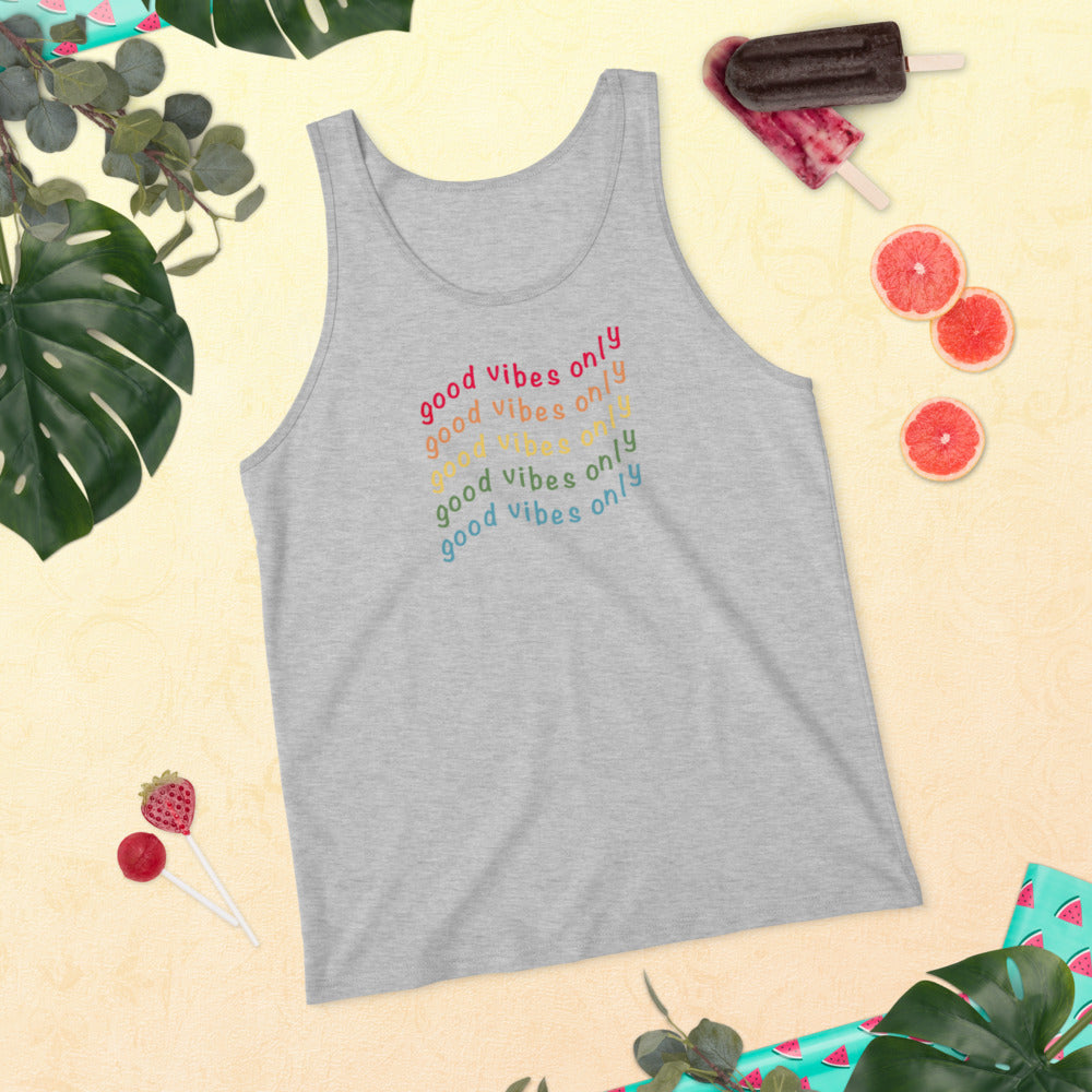 Unisex Tank Top Good Vibes Only - Lovely X Honey