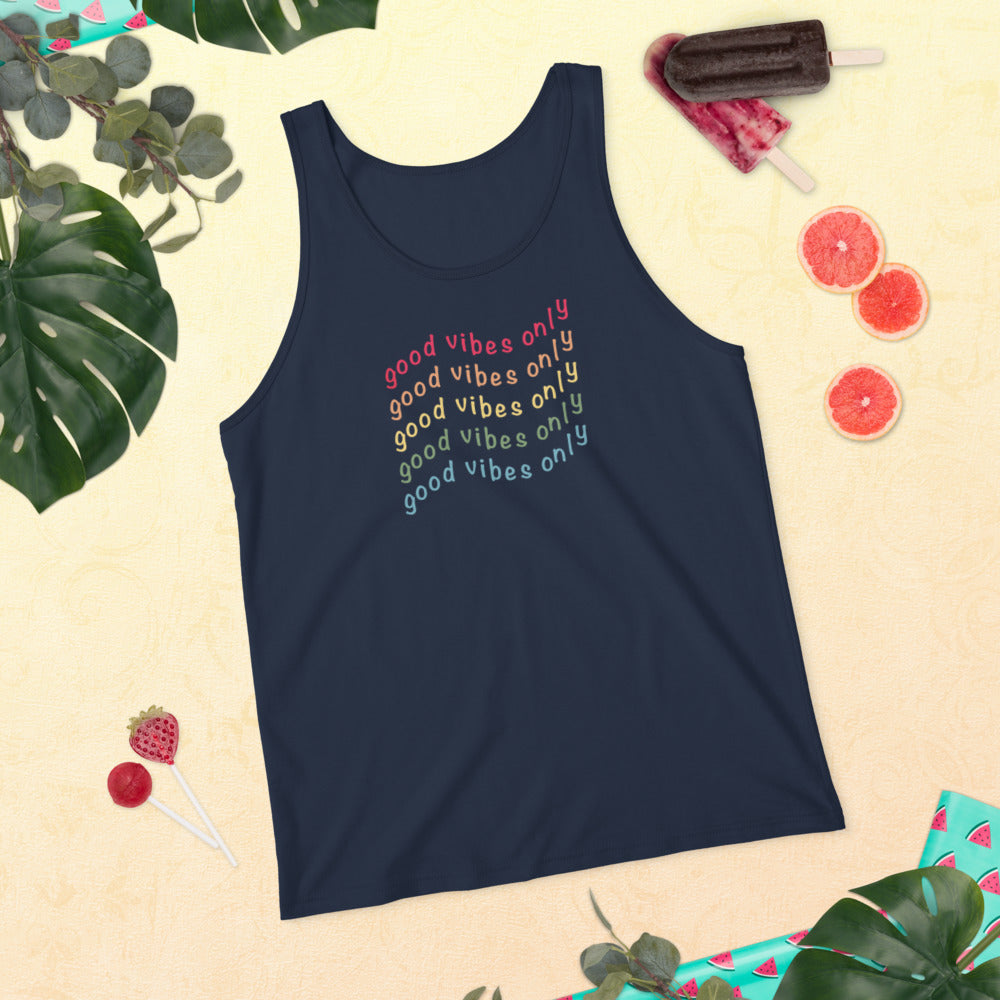 Unisex Tank Top Good Vibes Only - Lovely X Honey