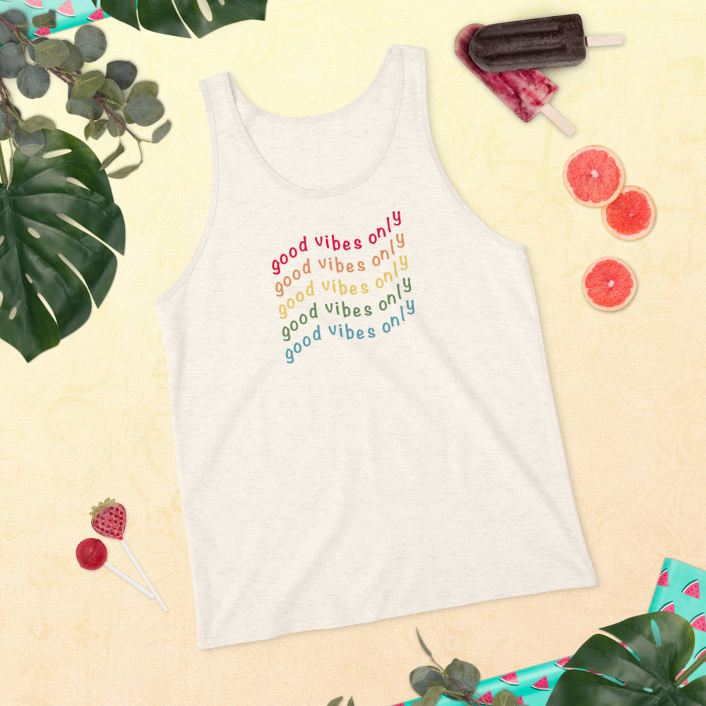 Unisex Tank Top Good Vibes Only - Lovely X Honey