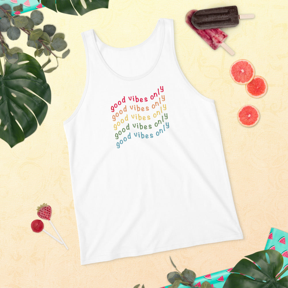 Unisex Tank Top Good Vibes Only - Lovely X Honey