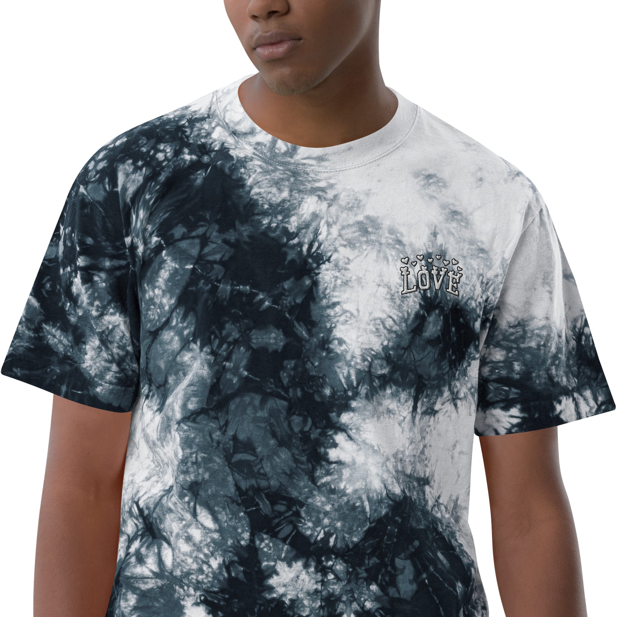 Oversized unisex tie-dye t-shirt Love