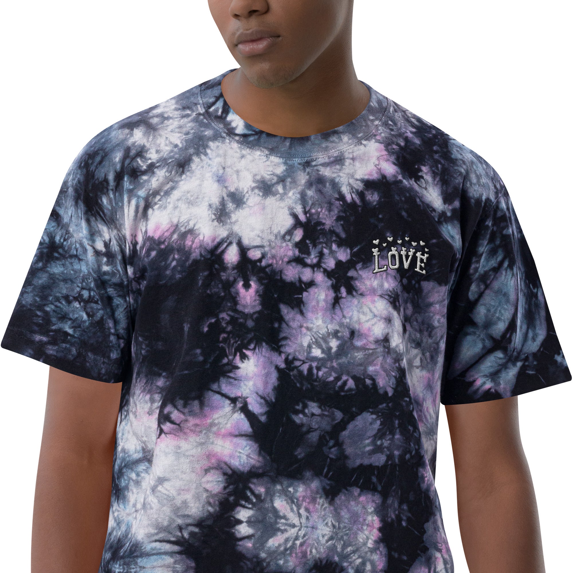 Oversized unisex tie-dye t-shirt Love