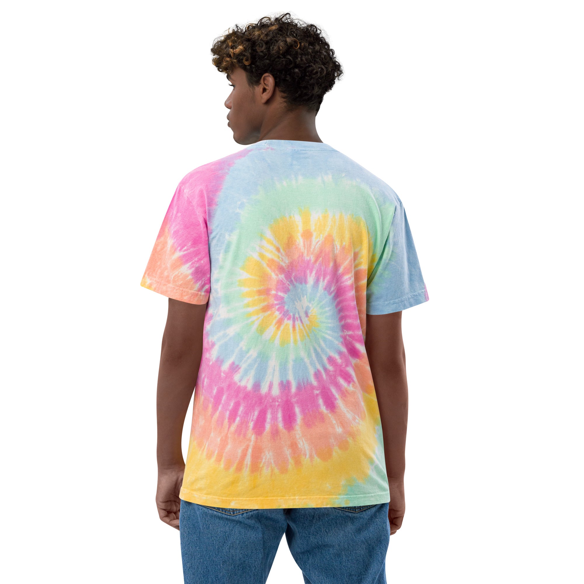 Oversized unisex tie-dye t-shirt Love