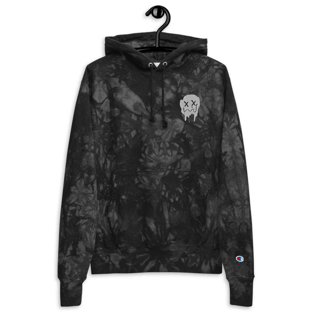 Unisex Champion tie-dye hoodie smiley - Lovely X Honey