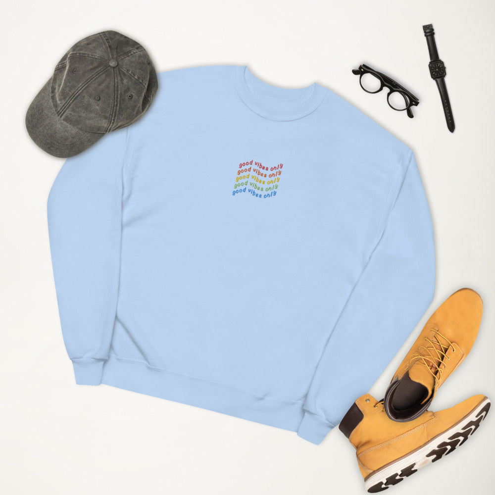 Unisex fleece sweatshirt Good Vibes Only - Lovely X Honey