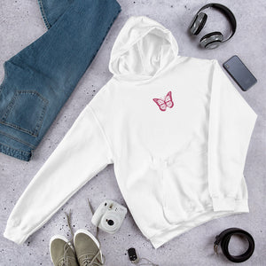 Unisex Hoodie pink butterfly - Lovely X Honey